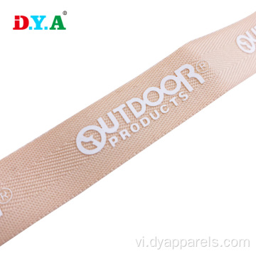 Logo tùy chỉnh 20 mm silicone in cá trích poly webbing